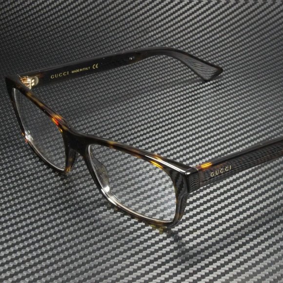 GUCCI MEN's HAVANA 55MM EYEGLASSES! NEW! SALE - Picture 1 of 4